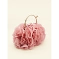 thumbnail image 4 of REMANLAND Women's Satin Floral Evening Clutch, Pink, 4 of 7