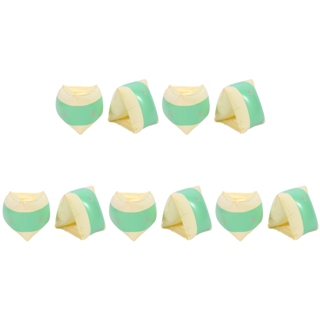 Anillo Brazo Natación Bandas PVC para Piscina Fiesta en La Playa (claro) Verde