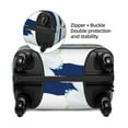 thumbnail image 4 of Easygdp Daisy Striped Nautical Double-Sided Printed Elastic Suitcase Protective Cover,Invisible Zipper, Business Trip Luggage Cases,Washable And Resistant To Falling -Large, 4 of 9