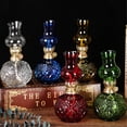 thumbnail image 7 of Helenmas Glass Kerosene Indoor Retro Classic Burning Lights Oil Lamp for Home Bedroom Table Decorations Emergency Use Green, 7 of 7