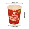 thumbnail image 3 of Lwlmwt 16 Pack Christmas Cups - 9 oz Disposable Paper Coffee/Tea Cups, Snowflake Christmas Trees Pattern, Can Be Used for Hot and Cold Drinks, Suitable for Parties and Events, 3 of 8