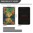 thumbnail image 3 of Yuyamidu Sunset RV Door Window Shade Cover 17 x 26 RV Blackout Shades Fits for Most RV Window Shades Tree Camper Trailer Door Window Cover Decor, Orange and Green, 3 of 7
