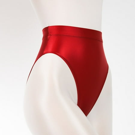 

mishuowoti super thin shiny transparent high waisted briefs and smooth
