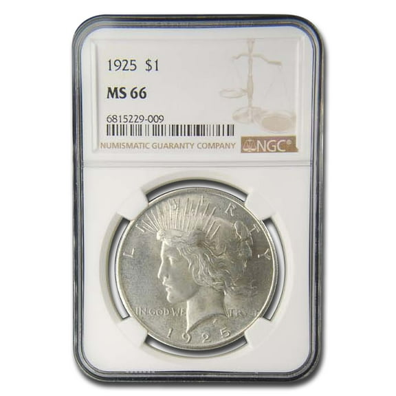 1925 Peace Dollar MS-66 NGC