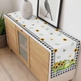 thumbnail image 4 of Sunflowers Table Runner - 72 Inch Long, Kitchen Dining Table Runner Dresser Scarves, Spring Farmhouse Country Truck Floral Black Plaid Farmhouse Decor for Coffee Tables Wedding Party Banquet, 4 of 8