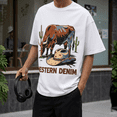 thumbnail image 5 of Men's 100% Cotton Short Sleeve Crewneck Graphic T-Shirt, Soft Breathable Moisture Wicking Casual Basic S-3XL, 5 of 7