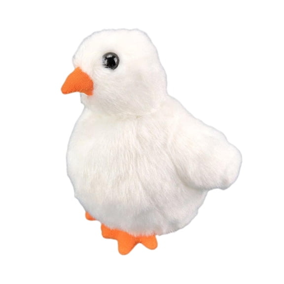 Soft Plush Animal Doll Stuffed Plush Figures Playset Adorable for Holiday Christmas Kids Gifts Baby , white chicken