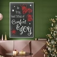 thumbnail image 6 of Comfort and Joy in Red - Framed Gallery Wrapped Holiday Canvas - 27 x 41 - White Frame, 6 of 8