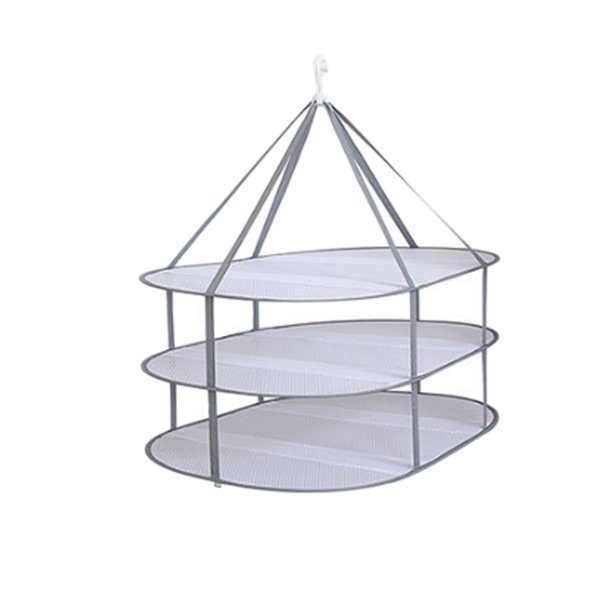 Estante de secado a prueba de viento, suéteres, ropa colgante, canasta de lavandería, malla, secadora plegable, ropa interior de red, calcetines, suspensión de almacenamiento Kearding JJ19168-07