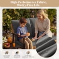 thumbnail image 6 of Deersky 4 Pieces Outdoor Patio Furniture Set with 2 All-Weather Wicker Rocking Chairs, Loveseat and Coffee Table, Easy Assembly for Balcony, Porch, Backyard, 6 of 9