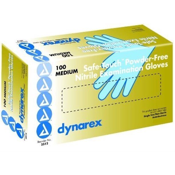 Exam Glove SafeTouch™ NonSterile Blue Powder Free Nitrile Ambidextrous