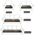 thumbnail image 3 of DONGPAI Stretch Velvet Couch Cushion Covers for Sectional Sofa L Shape, Sofa Couch Soft Seat Slipcover, Khaki(for 4 Cushions,1 Piece), 3 of 7