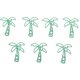 thumbnail image 1 of 30 clips de papel con forma de árbol de coco, marcapáginas de palmera verde, clips de planificación para suministros escolares de oficina, decoración de cumpleaños y bodas, 1 of 4