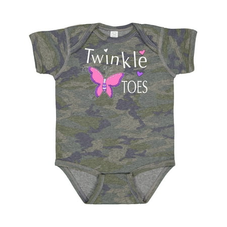 

Inktastic Twinkle Toes Pretty Butterfly Gift Baby Girl Bodysuit