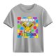 thumbnail image 4 of Blusas y camisas de manga corta con cuello redondo para niños y niñas, camisetas gráficas de manga corta, blusas con estampados bonitos para la temporada escolar., 4 of 9