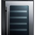 thumbnail image 3 of Summit Classic 15-Inch 34 Bottle Wine Cellar / Cooler - Stainless Steel / Black Cabinet - CL15WC, 3 of 6