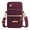 Purple_New#3940, variant on Multipurpose Crossbody Sling Backpack | Adjustable Polyester Strap | Lightweight Chest Bag for Hiking, Travel, Everyday Use | Multiple Compartments | 17x9x5cm | Black, Purple, Blue, Red