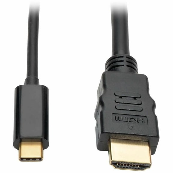 Tripp Lite, TRPU444006H, USB C to HDMI Adapter Cable (M/M), 3840 x 2160 (4K x 2K) @ 30 Hz, 6 ft, 1 Each, Black