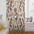 thumbnail image 5 of Boho Western Sheer Curtains 72 Inches Long, Vintage Abstract Art Ethnic Tribe Light Filering Curtains, Breathable Simi Curtain Privacy Drapes for Living Room Bedroom Lightweight Window Treatment, 5 of 9