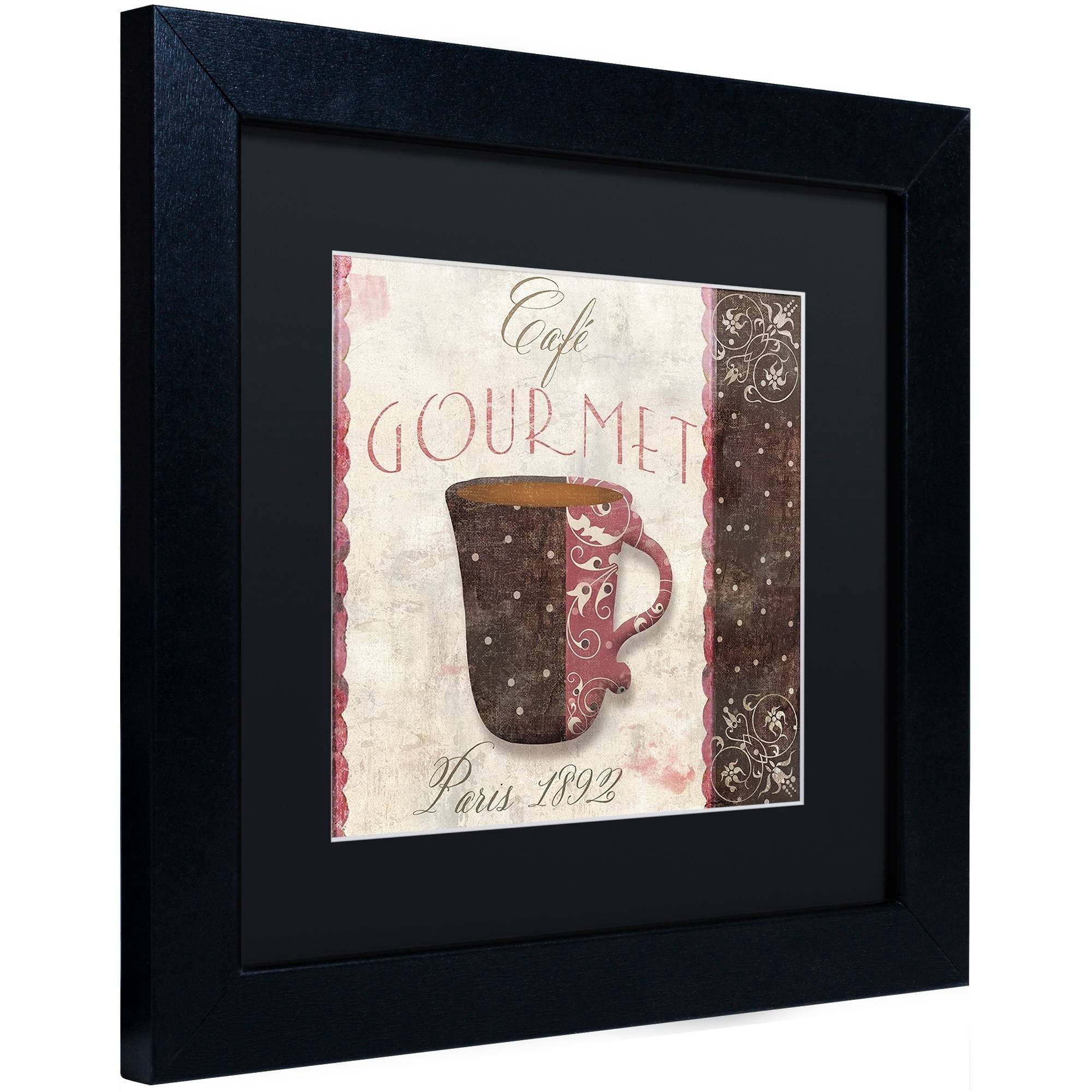 Trademark Fine Art "Patisserie XII" Canvas Art by Color Bakery Black Matte, Black Frame