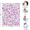 thumbnail image 4 of Pink and Purple Of Leopard Print Blanket,Comfortable Soft Flannel Throw Blanket,All Season,Warm Lightweight Blankets for Sofa Bed Couch Living Room Chair,30"x40", 4 of 4