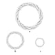 thumbnail image 3 of Billuyoard Guirnalda navideña de mimbre para puerta de Hotel y oficina en casa, guirnalda de trenzada para puerta, adorno colgante de Año Nuevo Kits de decoración para fiestas blanco 30 centimetros Billuyoard HA002321-03, 3 of 6