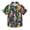 Colorful Parrot Bird and Leaf, variant on Small Short Sleeve Button Down Shirts Colorful Parrot Bird and Leaf Casual Shirt 3-10 Years