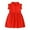 Red, variant on Big Girls' Dresses Solid Color Summer Casual Sleeveless Play Outfit Party Birthday Princess Outfit Size 11-12T