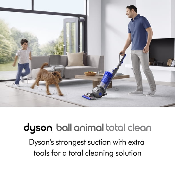 Dyson Ball Animal Total Clean Upright Vacuum, Iron/Blue, Pet Hair