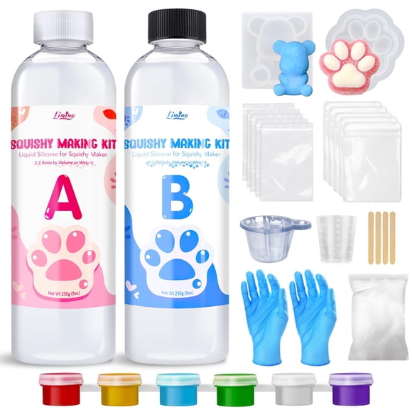 Squishy Kit de silicona líquida Limino Taba, 500 ml, proporción AB 1:1