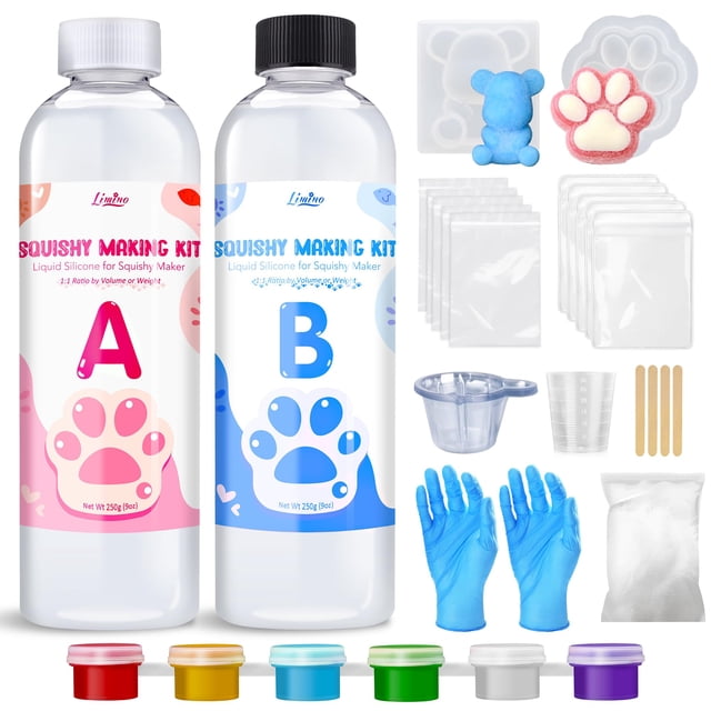 Squishy Kit de silicona líquida Limino Taba, 500 ml, proporción AB 1:1
