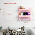 thumbnail image 3 of Floating Shelves for Bedside, Cute Room Decor Aesthetic, Wall Mount Adhesive Self Stick On, Teen Room Decor,Cool Stuff for Bedroom& Living Room Storage and Organization, Pink Finish, 3 of 6