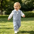 thumbnail image 2 of Ruiwill Infant Boy Outfits Fall Winter Boys Clothing Sets Size 12-18 Months Solid Color Long Sleeve Tops And Pants Set, 2 of 7