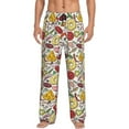 thumbnail image 5 of Mens Pajama Pants Bottoms with Pockets - funny food(1) Comfy Mens Pj Pants, Soft Men Lounge Pants, 5 of 5