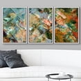 thumbnail image 3 of wall26 Framed Canvas Print Wall Art Set Blue, Orange, Green &amp; Pink Paint Collage Abstract Shapes Illustrations Modern Art Chic Colorful Ultra for Living Room, Bedroom, Office - 24"x36"x, 3 of 5
