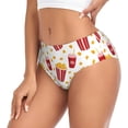 thumbnail image 2 of Fotbe Popcorn Calzones Estampados para Mujer – Ropa Interior de Algodón, Cómoda, Suave y Elástica-3X-Large, 2 of 6