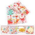 thumbnail image 4 of 40 piezas de papel a prueba de grasa con patrones navideños para pasteles y sándwiches, 4 of 4