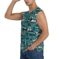 thumbnail image 3 of Balery Modern Excavator Men's Sleeveless Muscle Shirts Workout Tank Top, Moisture Wicking, Odor Protection-Small, 3 of 8