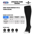 thumbnail image 7 of Exxact Sports Over the Calf Baseball Socks - Athletic Tube Socks for Football, Softball, Hockey, Youth & Adult Sizes (Charcoal, Large), 7 of 7