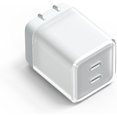 thumbnail image 1 of wonima02 60W USB C Charger GaN 2 Port Compact Fast Wall Charger for MacBook Pro/Air, iPad Pro, Galaxy S23, Dell XPS 13, Note 20/10+, iPhone 16 15/Pro, Steam Deck, Support 67W (White), 1 of 1
