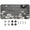 Multicolor 3, variant on ADECORIVY Daisy Floral Front License Plate, Grey Wooden Novelty Vanity Tag Aluminum License Plate with 4 Holes, Metal Car Accessory for Men Women, 6 x 12 Inch