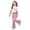 Light Pink, variant on Kcolen Girls 2 Piece Summer Outfit Summer Clothes Bow Short Sleeve Tops and Flared Leg Pants Set Elastic Waist Vacation Casual Shorts Set