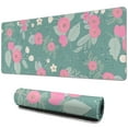 thumbnail image 1 of Groovy Vintage Flowers Mouse Pad - Large, Non-Slip Rubber Base, Cute Design with Stitched Edges - Perfect Accessory for Computer, Laptop, Home Office Decor - 31.5x11.8 inches, 1 of 7