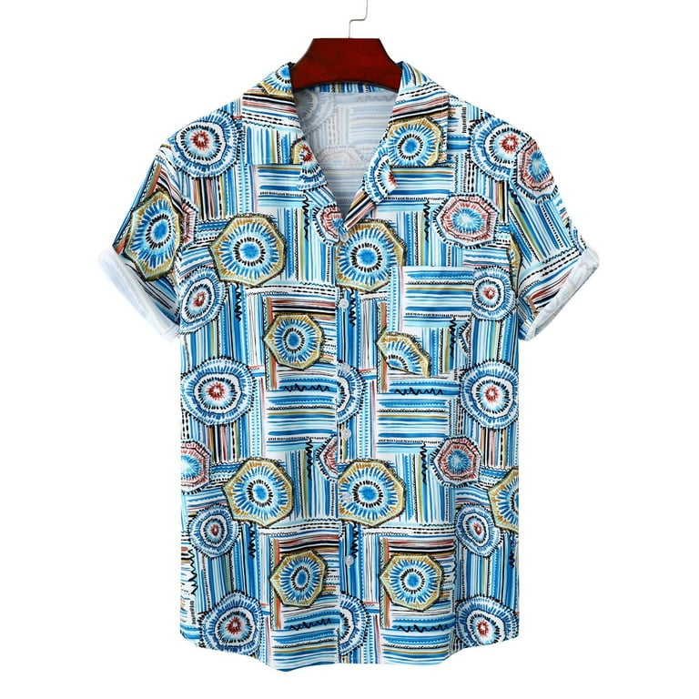 VSSSJ Beach Shirts for Men Hawaiian Stylish Regular Fit Vintage