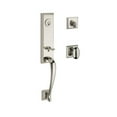 thumbnail image 2 of Baldwin Del Mar Single Cylinder Handleset with Ellipse Door Knob and Traditional Square Rose, 2 of 3