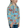 thumbnail image 3 of Kdxio Cute Donut Pattern Boys Athletic Unisex Boys Girls Hoodie with Pocket Sweatshirts-X-Large, 3 of 6