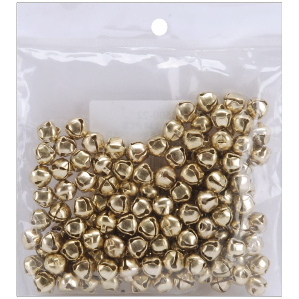 Jingle Bells .25" 144/Pkg Gold