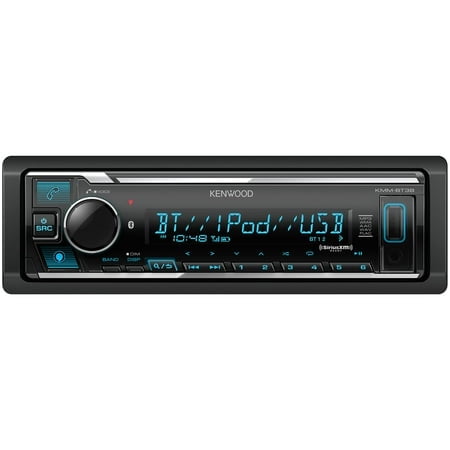 KENWOOD KMM-BT38 Bluetooth Car Stereo with USB Port, AM/FM Radio, MP3 Player, Multi Color LCD, Detachable Face, Built in Alexa, Compatible with SiriusXM Tuner