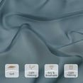 thumbnail image 2 of Chyhomenyc Stone Blue Sheer Curtains 96 Inches Long 2 Panels Set, Light Filtering Solid Window Curtain Panels for Living Room, Rod Pocket Soft Voile Curtain Drapes for Bedroom，Each 42"Wx96"L, 2 of 8