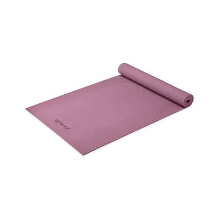 Gaiam Yoga Mat - Premium 5mm Solid Thick Non Slip Exercise & Fitness Mat for All Types of Yoga  Pilates & Floor Workouts (68  x 24  x 5mm)
